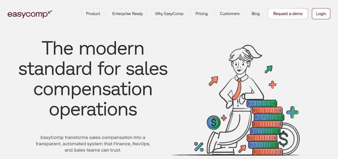 EasyComp homepage screenshot